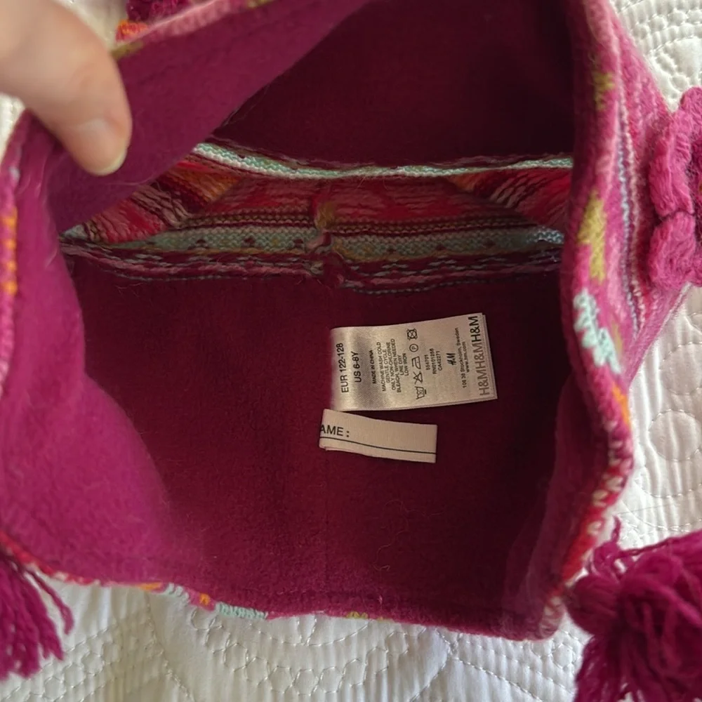 H&M wool blend kids hat and scarf
